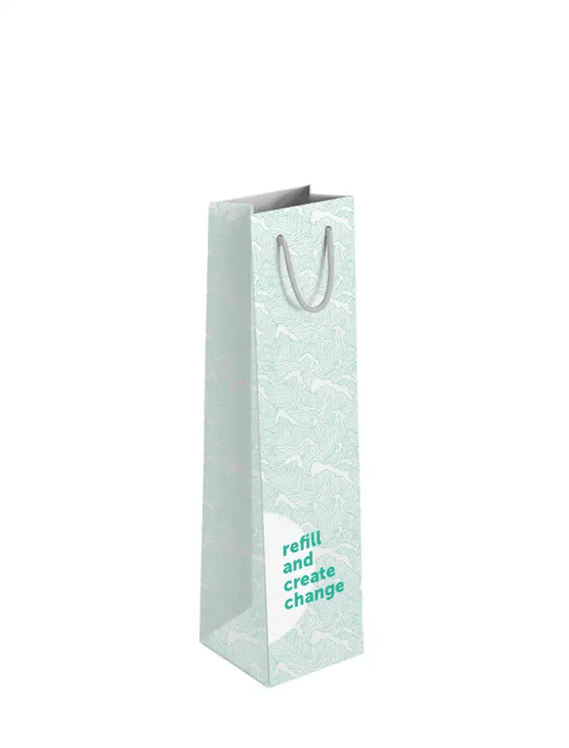 Geschenkverpackung - Papiertragetasche für Flaschen