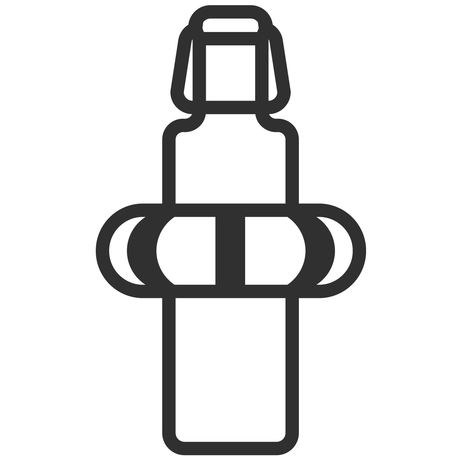 Icon plastikfrei Trinkflasche